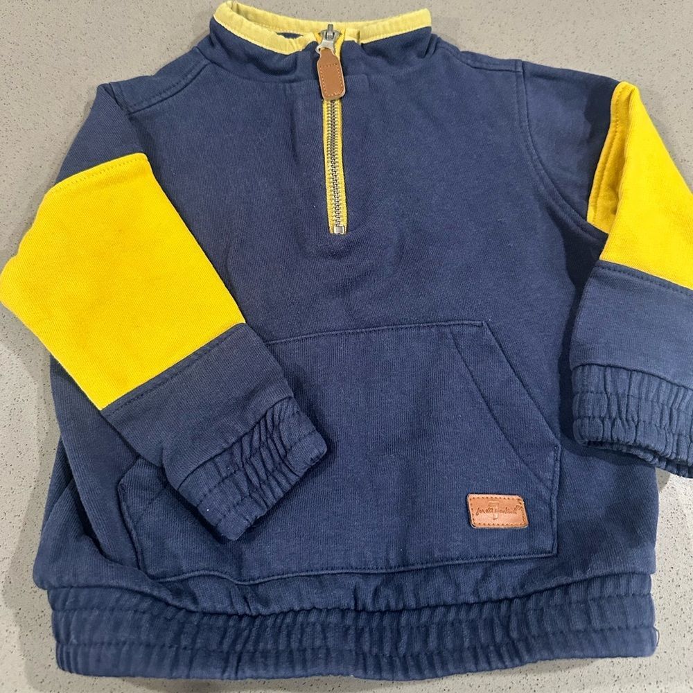 7 for all mankind boys pullover half zip sweater size 18 months